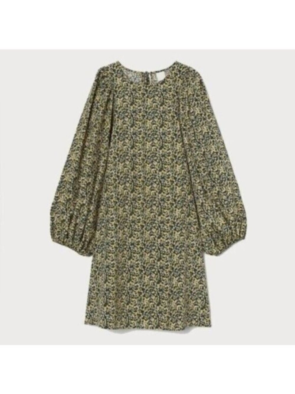 H&M Floral Feminine Puff Sleeve Dress Cottagecore Boho Feminine Shift Dainty